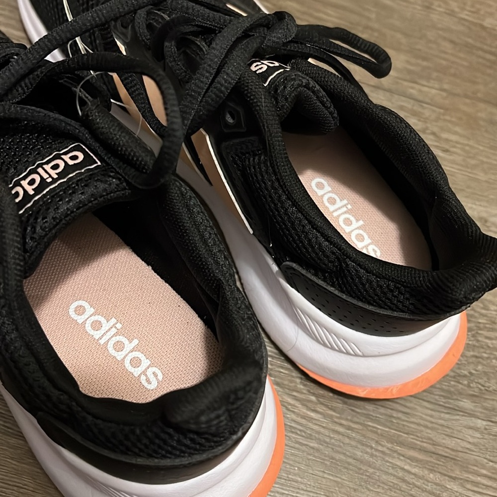 New Adidas Runfalcon EE6932 Black Pink Running Shoes Lace Up Low Top Women - Picture 8 of 11